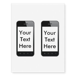 2 Smartphone Temporary Tattoos