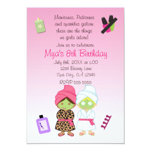 Hair Salon Birthday Party Invitations 9