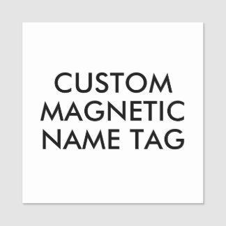 2" SQUARE Custom Magnetic Name Tag Blank Template