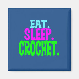 2" Square Magnet - Eat.Sleep.Crochet.