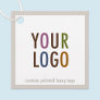 2" Square Retail Hang Tags with String Custom Logo