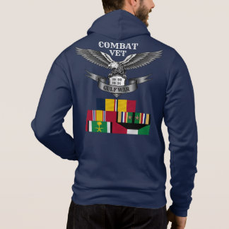 2 STARS COMBAT VET GULF WAR HOODIE