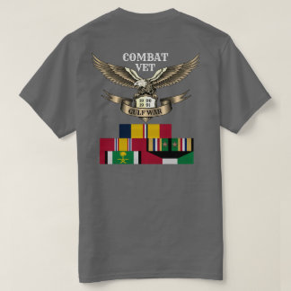 2 STARS COMBAT VET GULF WAR T-Shirt