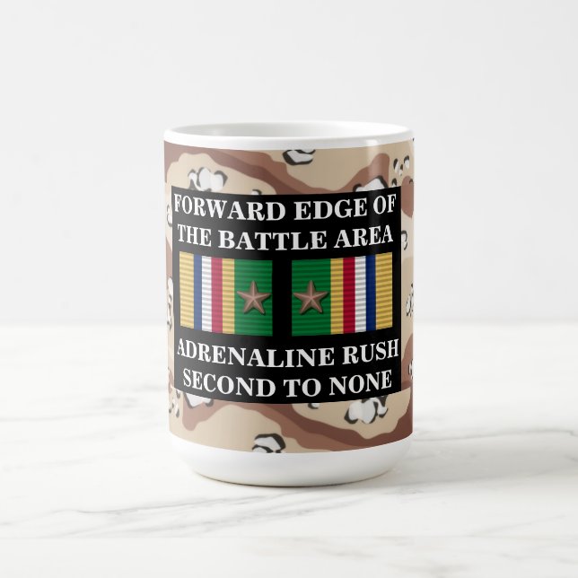 2 STARS === FORWARD EDGE OF THE BATTLE AREA COFFEE MUG (Center)