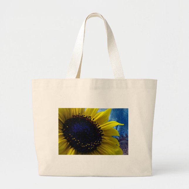 2 Suns Large Tote Bag (Front)