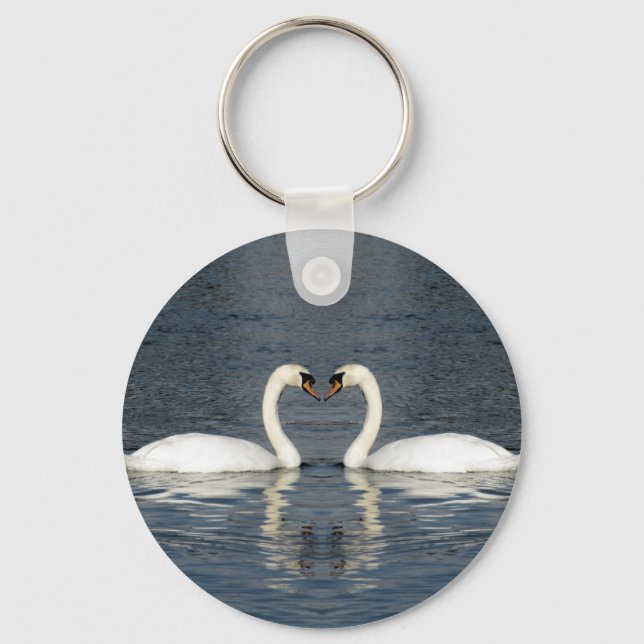 2 Swans Keychain (Front)