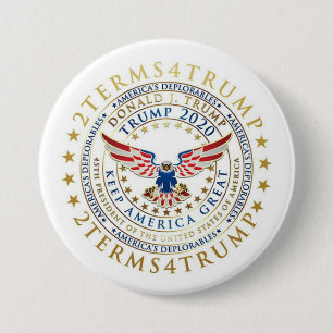 2 Terms 4 Trump Button