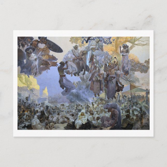 #2 The Celebration of Svantovit, Mucha Postcard (Front)