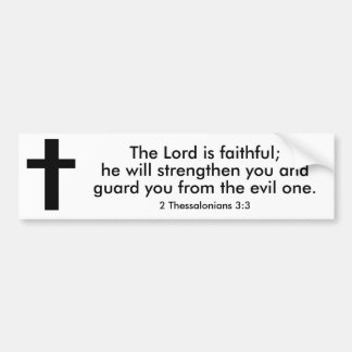 2 Thessalonians 3:3 Bible Verse Bumper Sticker