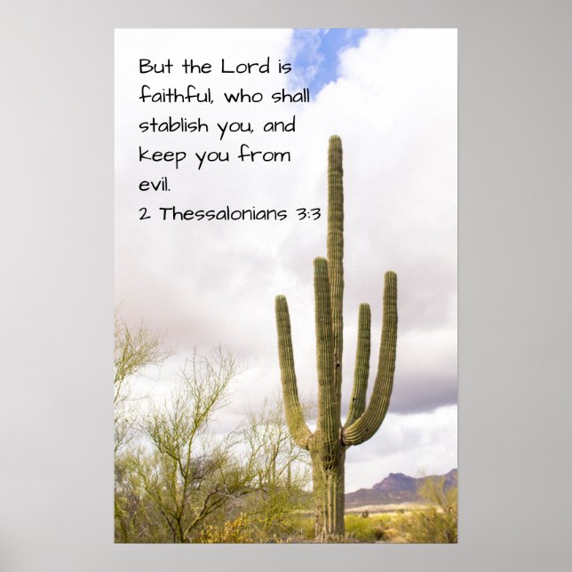 2 Thessalonians 3:3 Poster (Front)