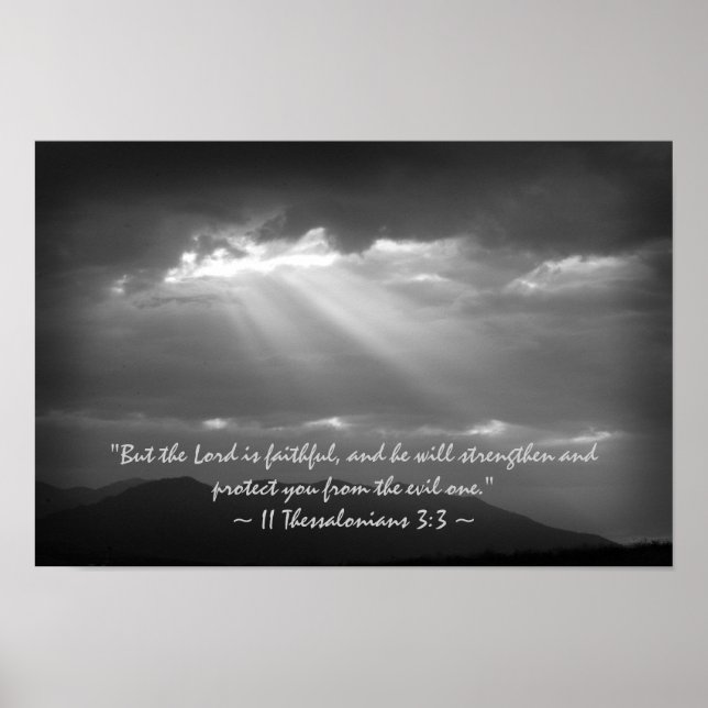 2 Thessalonians 3:3 Poster (Front)