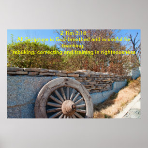 2 Tim 3:16: All Scripture is God-breathed Poster