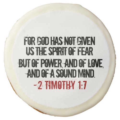 2 Timothy 17 Bold Verse Sugar Cookie