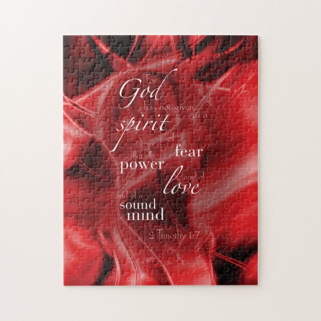 2 Timothy 1:7 Jigsaw Puzzle (Vertical)