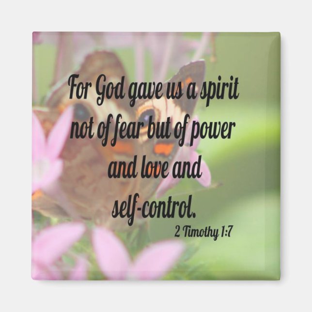 2 Timothy 1:7 Magnet (Front)