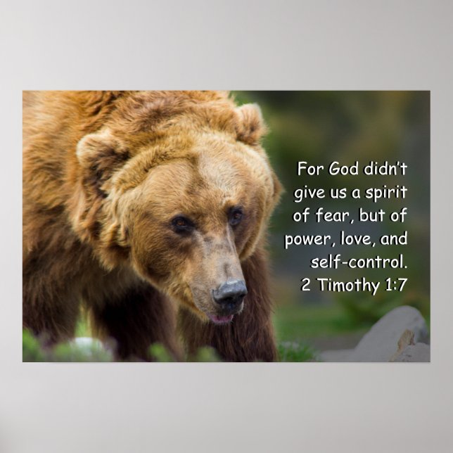 2 Timothy 1:7 Poster (Front)