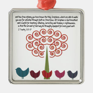 2 Timothy 3:15-17 Christmas Ornament