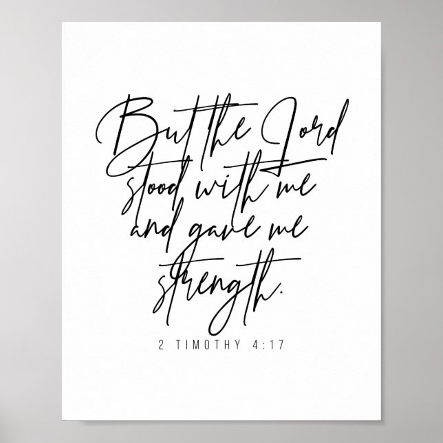 2 Timothy 4:17 Poster (Front)