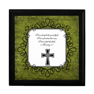 2 Timothy 4:7 Bible Verse Keepsake Box
