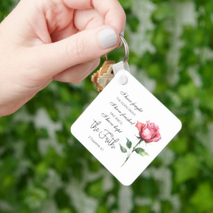 2 Timothy 4:7 - I have fought the good fight Keychain