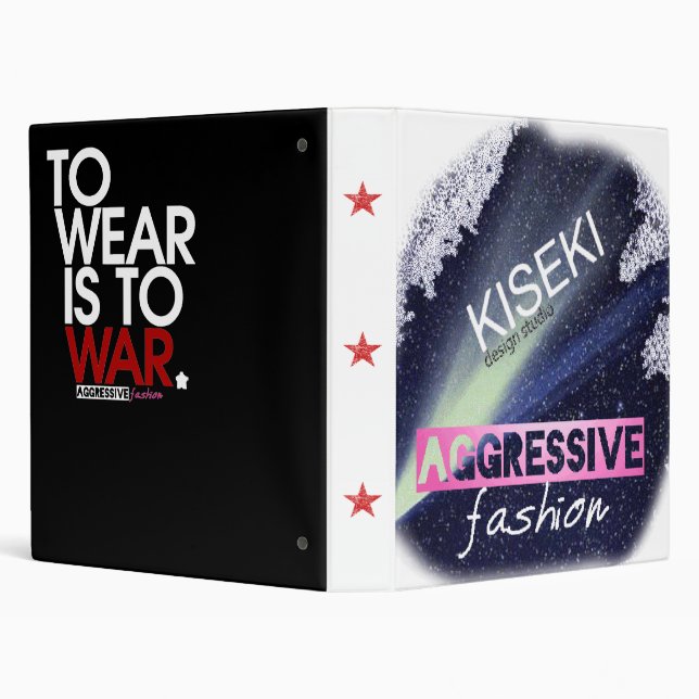 2-tone Aggressive Fashion feat. "Wear is War" Binder (Background)