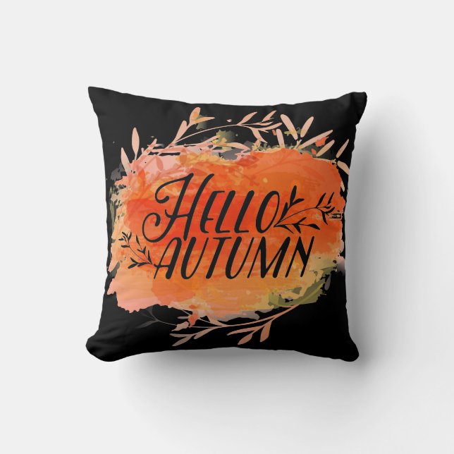2 Tone Autumn Throw Pillow (Front)