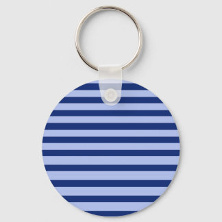 2 Tone Blue Stripes Keychain