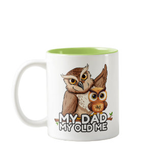 2-Tone Mug 11oz : My Dad My Old Me (lime)