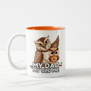 2-Tone Mug 11oz : My Dad My Old Me (orange)