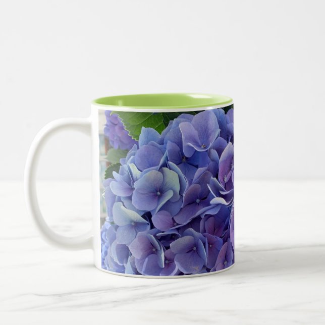 2-Tone Mug Blue Hydrangea (Left)