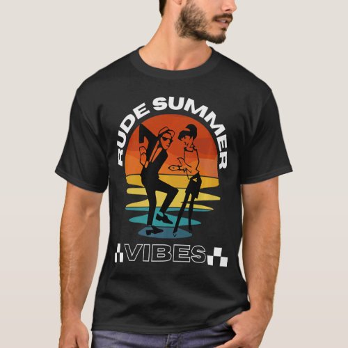 2 Tone Ska Clothing Men Rude Boy Rude Girl Summer  T_Shirt
