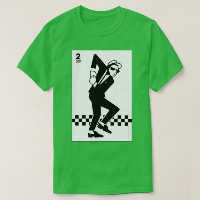 2 Tone Ska Music  T-Shirt (Design Front)