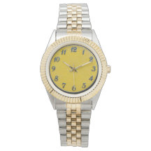 2 Tone Watch + Bracelet Lemon Dial