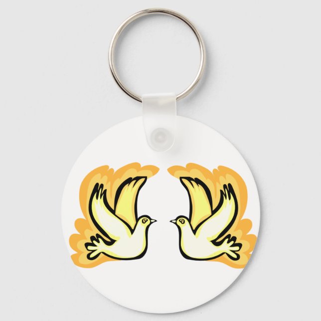 2 Turtle Doves Keychain (Front)