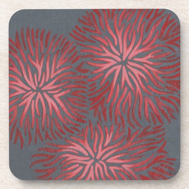 2-Up Dianthus II Beverage Coaster (Front)