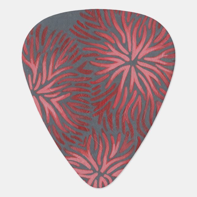 2-Up Dianthus II Guitar Pick (Front)