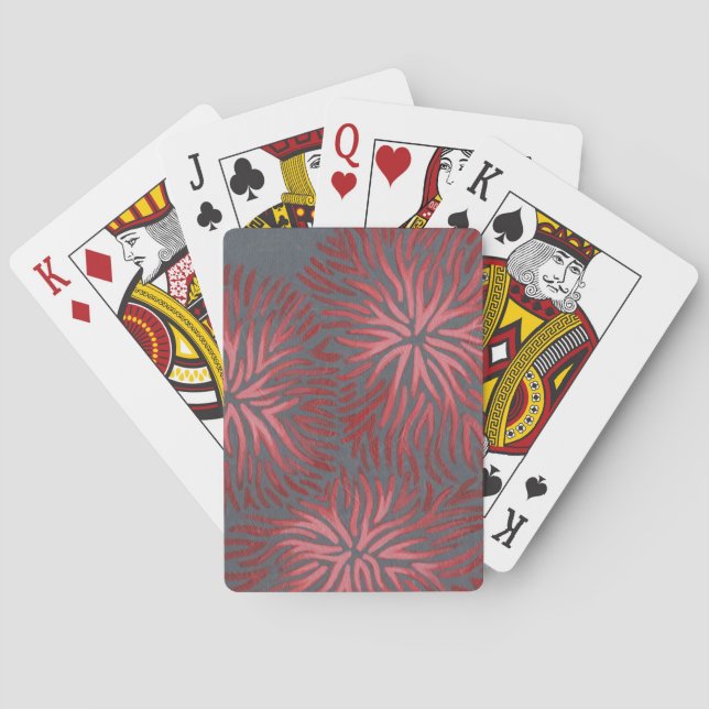 2-Up Dianthus II Poker Cards (Back)