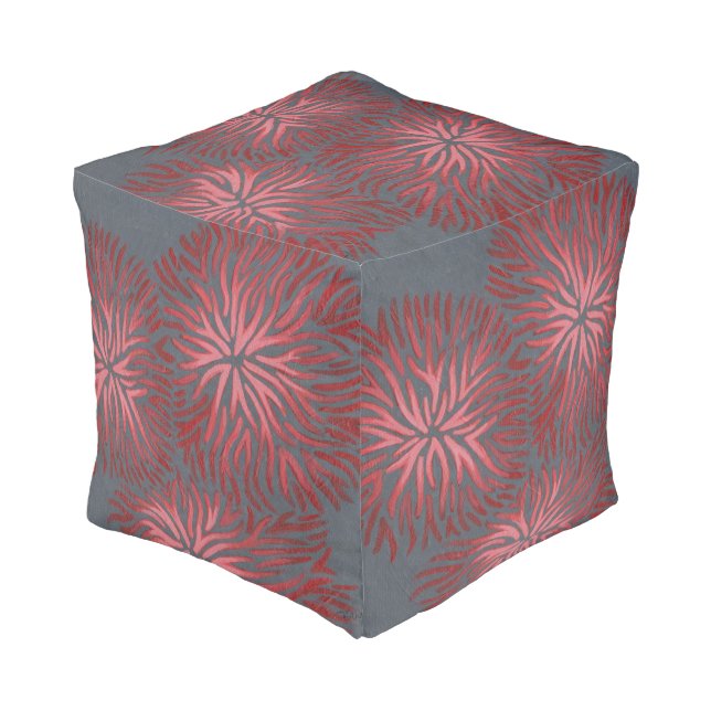 2-Up Dianthus II Pouf (Angled Front)
