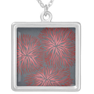 2-Up Dianthus II Silver Plated Necklace