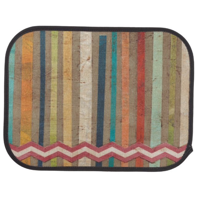 2-Up Paper Fences II Car Floor Mat (Rear)