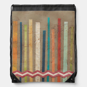 2-Up Paper Fences II Drawstring Bag