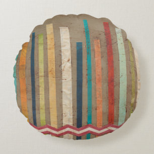 2-Up Paper Fences II Round Pillow