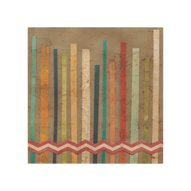 2-Up Paper Fences II Wood Wall Art (Front)