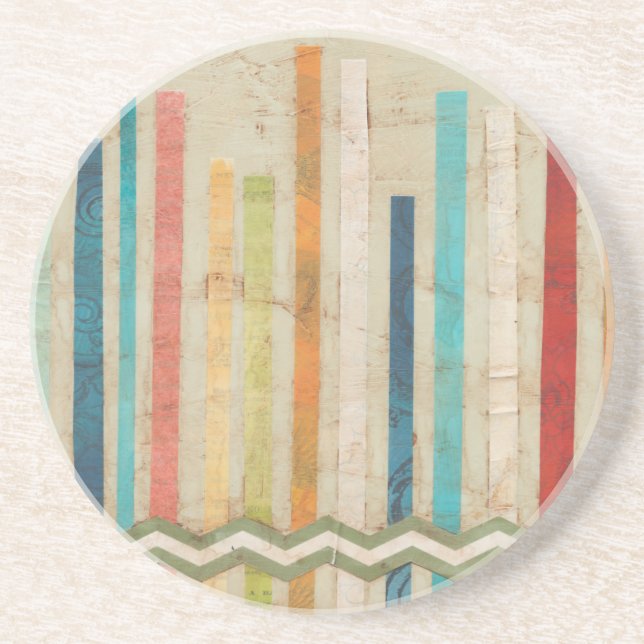 2-Up Paper Fences IV Drink Coaster (Front)