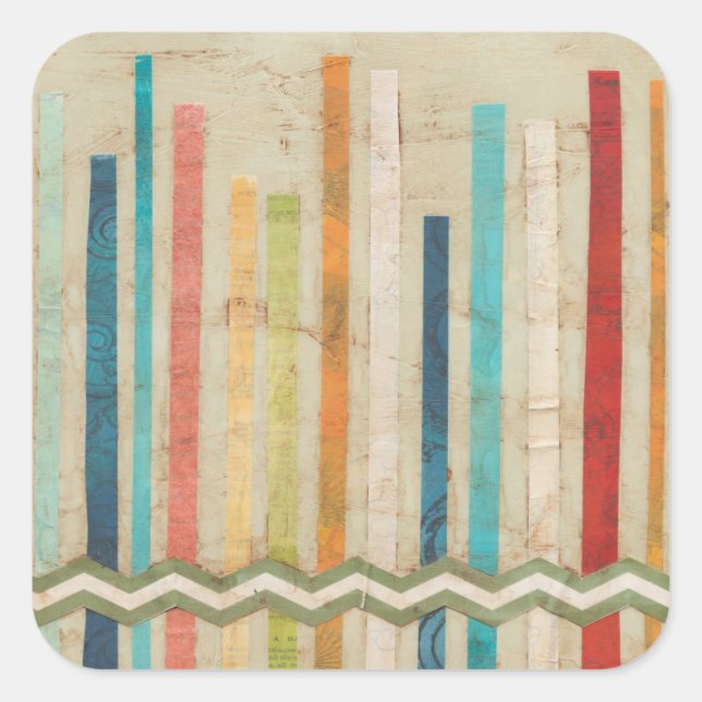 2-Up Paper Fences IV Square Sticker (Front)