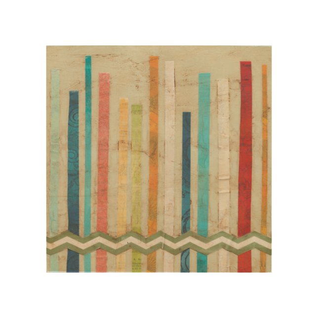 2-Up Paper Fences IV Wood Wall Decor (Front)