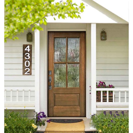 2' Vertical Home Address Sign (Front)