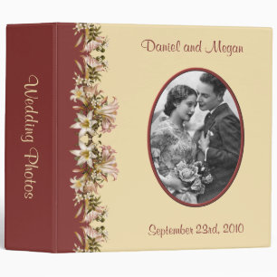 2" Vintage Wedding Photo Album 3 Ring Binder
