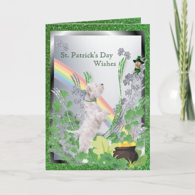 2. Westie Puppy Number Two Health Luck Happiness Card (Front)
