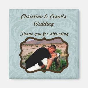 2"x2" Announcement Magnet I Mustache You a Questio